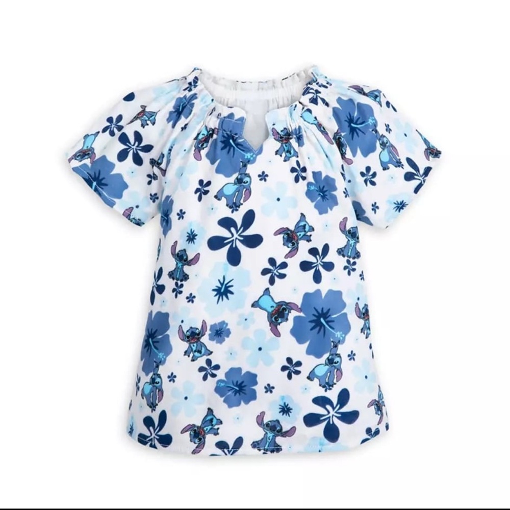 Disney stitch fashion top for girls -LILO and stitch size 9/10 nwot!